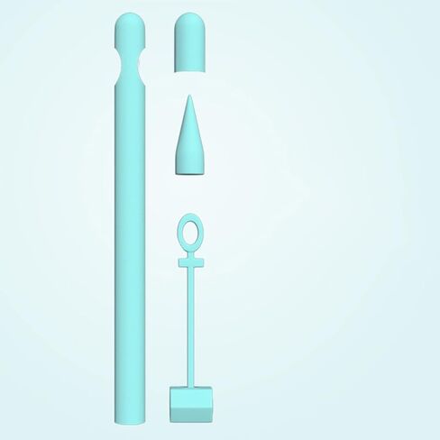 حافظة من السيليكون من siduater لقلم Apple الجيل الأول، ملحقات حافظة جلدية خفيفة للغاية لقلم iPad مع غطاءين لقلم iPad مع 2 غطاء لرأس القلم، حبل محول كابل، أرجواني in Kuwait