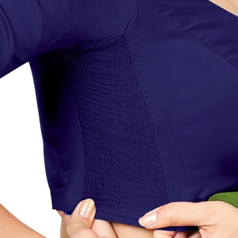 Chandrakala Stretchable Silk Saree Blouses for Women with Elastic Sides,Readymade (B219-P) in Kuwait