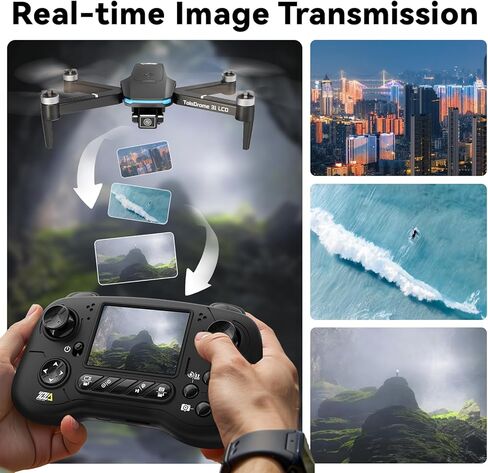 طائرة بدون طيار TD31LCD مع شاشة LCD وكاميرا رقمية وناقل حركة FPV وجهاز تحكم عن بعد وطائرات بدون طيار بمحرك بدون فرش للبالغين، وضع بدون رأس ثلاثي الأبعاد فليب RC كوادكوبتر للمبتدئين in Kuwait