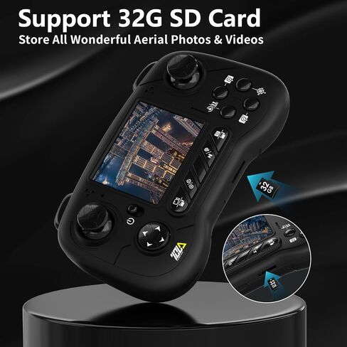 طائرة بدون طيار TD31LCD مع شاشة LCD وكاميرا رقمية وناقل حركة FPV وجهاز تحكم عن بعد وطائرات بدون طيار بمحرك بدون فرش للبالغين، وضع بدون رأس ثلاثي الأبعاد فليب RC كوادكوبتر للمبتدئين in Kuwait