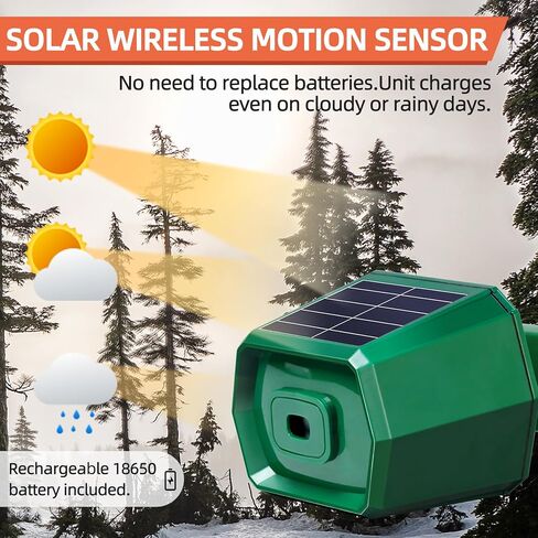 Driveway Alarm 3000Ft Solar Powered Wireless Outdoor Motion Sensor Alarm Waterproof Motion Detector with Digital Display 36 Melodies 4 Volume Levels for Gate Driveway Garage and Home Security in Saudi Arabia