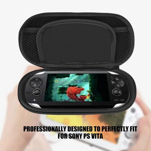 Protective Hard Case for PS Vita, Anti-Droop Case Cover Travel Organizer Carrying Bag with Screen Waterproof Shockproof Storage Protector for Sony Vita(Red) in Saudi Arabia
