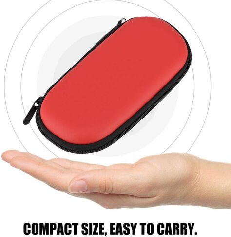 Protective Hard Case for PS Vita, Anti-Droop Case Cover Travel Organizer Carrying Bag with Screen Waterproof Shockproof Storage Protector for Sony Vita(Red) in Saudi Arabia