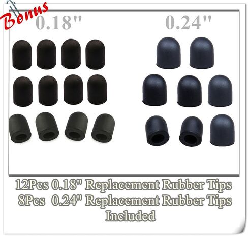 قلم شاشة لمس سعوي/Styli 2 في 1 لجميع الأجهزة اللوحية والهواتف المحمولة التي تعمل باللمس مع 20 طرف مطاطي ناعم إضافي قابل للاستبدال (عبوة من 4 قطع) in Kuwait