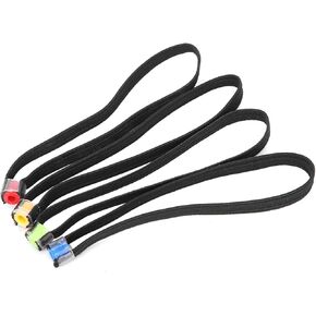 Fly Fishing Tippet Rings 4PCS Elastic Fabric Lightweight Fishing Tippet Spool Ring Fish Wire Loop Tackle Accessory Fish Wire Loops Threader Fishing Line Loop