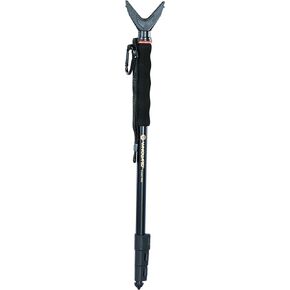 Vanguard Scout M62 Gun Pod with V Shaped Rotating Yoke, Quick Flip Leg Locks, Foam Hand Grip with Wrist Strap and Carabiner, Black