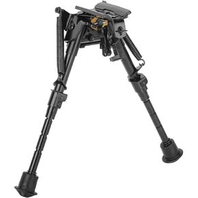 Caldwell XLA Pivot Bipod with Adjustable Notched Legs and Slim Folding Design for Easy Transport, Rifle Stability, and Target Shooting