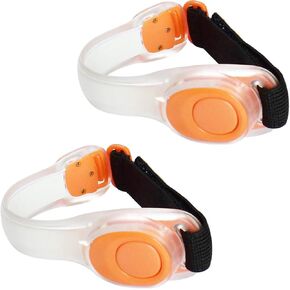 Premium LED Light Up Armband, Reflective Adjustable Wearable Silicone Running Belt Strap/Waterproof Glow in The Dark for Running Jogging Walking Cycling Concert Camping Outdoor Sports