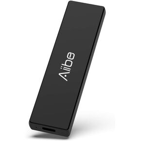 Aiibe External SSD 1TB - Up to 900MB/s - USB-C, USB 3.1 Portable SSD External Solid State Drive 1TB Mini SSD Drive for PC Laptop, Mac, Xbox and PS4 - Black