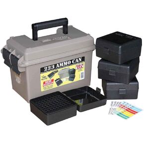 MTM ACC223 Ammo Can Combo, Holds 400 Rounds, Bulk Ammo Storage, USA Made, Dark Earth