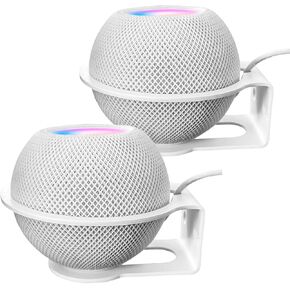 Study Metal Made Homepod Mini Wall Mount,Space Saving Accessories for Hompod Mini,Homepod Wall Mount Without Interference Restores The Sound Quality（2 Pack）