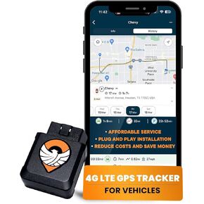Trackhawk OBD GPS Tracker for Vehicles - Tracker Device for Cars, Trucks, SUVs, Fleet - 4G LTE Live Tracking, Geofence Alerts, Speed Monitoring - Easy Plug & Play, Hidden, Subscription Required - VL04