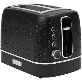Haden Starbeck 4 Slice Wide Slot Stainless Steel Toaster, Bright White & Chrome
