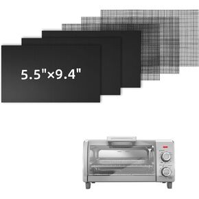 Air Fryer Liners Reusable Compatible with Breville Smart Oven Air Fryer Pro BOV900BSS, Liners for Bottom of Oven Non-Stick Mats for Baking, Cooking, Air Fryer Accessories, w/3x Liners + 3x Mesh