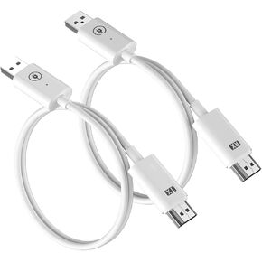 Lemorele Wireless HDMI Transmitter and Receiver Kit - 1080P@60Hz Wireless HDMI Extender - 2.4/5G Dual Band, 98FT/30m Range - for Home Theater, Office Meetings, Lectures & Education，Plug & Play