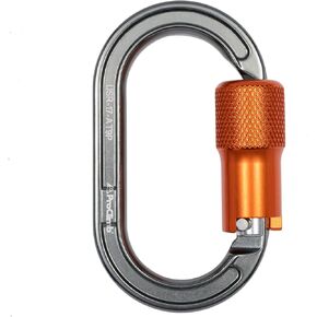 I-Beamer Oval Lock Carabiner | NFPA Certified | 27kN MBS | Hot Forged Aluminum| I-Beam Design for Climbing, Rescue, Rigging & Rappelling