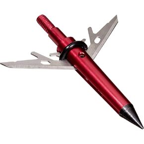 Allen Company Stryke Therm-X 2 Blade Expandable Broadhead, 100-Grain, 3-Pack, Red, One Size, (14676)