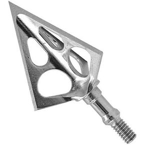 Muzzy One 100 Grain Machined Stainless Steel Ferrule 3-Blade Archery Broadhead, 3-Pack, Silver, .046" (283)