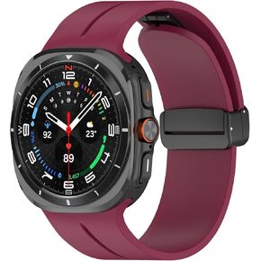 Baaletc Sport Band for Samsung Galaxy Watch Ultra 7 Bands 47mm, Soft Silicone Sport Magnetic Band for Galaxy Ultra 7 Watch Band for Men Women