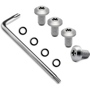Guuun 1911 Grips Screws, 4 O Rings, T10 Torx Key, 4 Stainless Steel Screws Fancy 1911 Screws