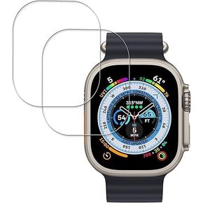 [3 Pack] Kicvbnco For Apple Watch Ultra 2 49mm watch film Tempered Glass Screen Protector, [99.99% HD Clear] [9H Hardness] [film Friendly] for Apple Watch Ultra / Apple Watch Ultra2 49mm [2024] Glass Tempered film