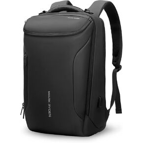 MARK RYDEN Business Backpack for Men, Waterproof High Tech Backpack with Sport Car Shape Design and USB Charging Port, Travel Laptop Backpack Fits 17.3 Inch Notebook