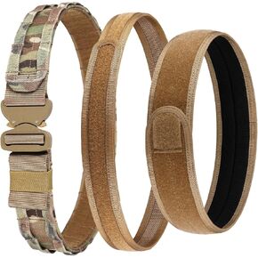 Tactical Belt, 1.75" Molle Belt with Cobra Quick Release Buckle, Heavy Duty Gun Belt with Anti-slip Pad