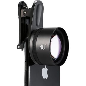 Kase 3X Phone Telephoto Lens III for iPhone 15 14 13 12 11 8 X XR Samsung Android,17mm Thread Mount/Metal Body