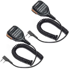 ABBREE AR-780 Radio Microphone Speaker Mic Ham Radio Accessories, Remote Shoulder Mic for Baofeng BF-F8HP UV-5R 5RM UV-21R K5PLUS GM-15 Pro UV-5G Plus GM-5RH TIDRADIO TD-H3 TD-H8 Quansheng UV-K5 (2) in Kuwait