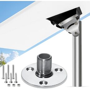 Full Stainless Steel Starlink Gen3 Mount with Adapter for Yacht Ship RV Marine, 316 Stainless Steel Base, Starlink Mounting Kits Gen3, Marine Antenna Mount (Ratchet Base)
