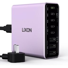 USB C Charging Stations, 160W 8 Ports GaN Fast Wall Chargers Block with Single 70W Dual 30W, PD QC PPS, 65W Laptop Adapter for MacBook Pro/Air, iPad, iPhone, Dell XPS, Samsung Galaxy, Titanium Gray in Kuwait