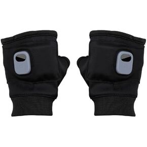 Rechargeable Portable Heating Gloves with Digital Display, Upgraded Smart Thermostatic Electric Heated Fingerless Gloves, Hand Warmer for Outdoor Work, Cycling, Skiing