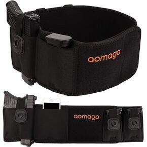 Belly Band Holster for Men Women - Gun Holster for Comfortable Carry Fits Glock, Smith Wesson, Taurus, Ruger, and More-Breathable Neoprene Waistband Holster for Most Pistols and Revolvers
