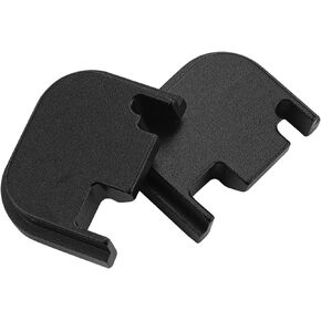 2 Pcs Rear Cover Slide Back Plates Gen 1-4 Aluminum Compatible with Glock 17 19 21 22 23 24 26 27 29 30 31 32 33 34 35 36 37 38 39 40 41