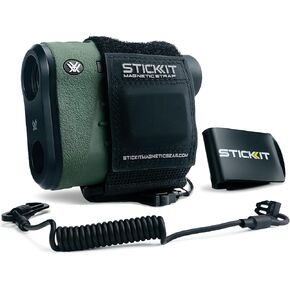 STICKIT Magnetic Hunting Rangefinder Strap | Secure Silent Hold with Metal Clip & Safety Cord | All-Weather Design for Vortex, Bushnell, Leupold & More (Rangefinder Not Included)