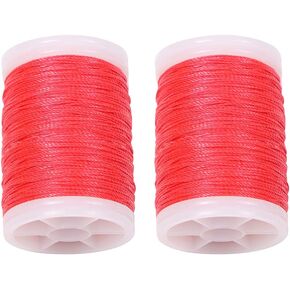 Huntingdoor Bow Strings Serving Thread, 120 yard/110m Archery Bowstring Serving, 3 Strands 0.015-inch Durable Nylon Serving Thread Archery Maintenance Accessories for Various Bow (String Red)