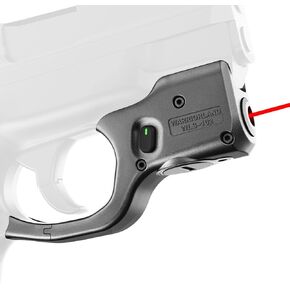 WARRIORLAND Red Laser Sight Fits S&W M&P Shield M2.0 9mm/.40 Pistol (Not Fit Shield Plus), Ultra Compact Shield 40 Red Sight, Tigger Laser with Ambidextrous On/Off Switch & Power Indicator, WLS-102