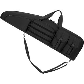 Soft Double Shotgun Rifle Case 38"/42"/46"/52" Long Rifle Bag for Hunting Shooting Range, Firearm Transportation, With Multiple Magazine Holder Pouches