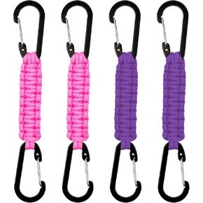 Paracord Keychain, Heavy Duty Tactical Lanyard Clip, Quick Release Key Clip, Military Braided 550 Paracord