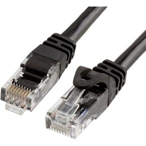 Cat 6 Ethernet Cable 1.5 ft, Cat6 Patch Cables 10Gbps LAN Cable, 550MHz Network Cable, RJ45 Connectors, Compatible with Gaming Computer, Laptop, Modem, Router, HDTV, Gaming Console - Blue in Kuwait