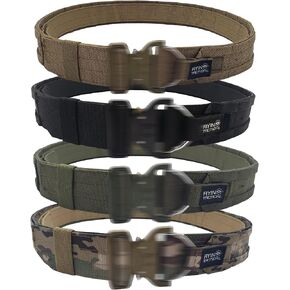 AYIN TACTICAL Belt Quick Release Rigger MOLLE Belt 1.5 inch Inner & 2 inch Outer Range Tactical Heavy Duty Belt