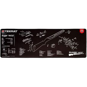 TekMat Ultra Cleaning Mat for use with Ruger 10/22 , Black, 15" x 44"