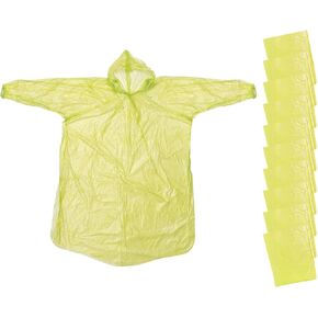 PATIKIL Rain Ponchos, Unisex Disposable Raincoats with Hood, Plastic Rain Jackets for Rain and Water Protection