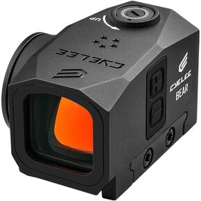 Cyelee Shake Awake Red Dot Sight 3 MOA, Closed Emitter Sight with Adapter Plates for Glock MOS and RMR Footprint- Bear