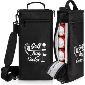 Golf Cooler Bag, Soft Sided Insulated Cooler Golf Bag, Keeps 6 Beer Cans or 2 Wine Bottles Cold for Hours, Golf Bag Beer Cooler Sleeve, Fits Discreetly in Golf Bags, Golf Accessories for Man