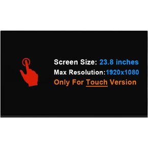 23.8" LCD Touch Screen Replacement for HP All in One 24-D 24-dp0317c 24-dp0317 24-df1124 24-df0076 LM238WF5-SSE5 LM238WF5(SS)(E5) LM238WF5 SS E5 Display Panel