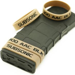 Aolamegs 300 Blackout Subsonic Magazine Marking Bands 6 Pack (Black-White)