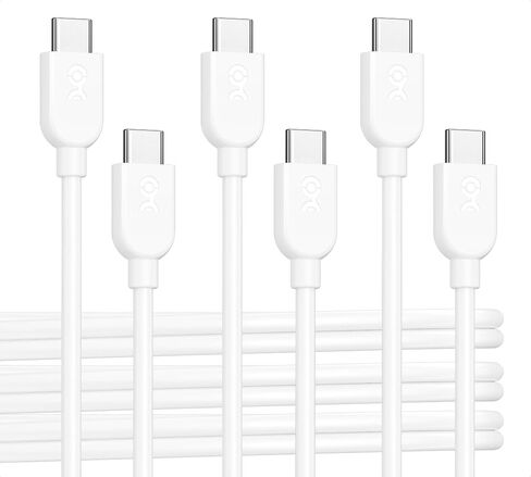 Cable Matters 3-Pack Extreme Flexible USB C Charging Cable 6ft in Black, Support 60W PD, Apple CarPlay, Android Auto, USB C to USB C Cable for iPhone 16/15 Pro Max Plus, iPad, Galaxy S23 in Saudi Arabia