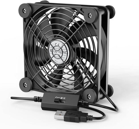 مروحة ELUTNEG 120 مم مع 3 سرعات تبديل 5 فولت مروحة USB محمولة 1500 دورة في الدقيقة تعمل بالطاقة USB مراوح تبريد للمنزل والمكتب ومروحة كمبيوتر للكمبيوتر اللوحي وجهاز استقبال التلفزيون وجهاز التوجيه DVR Playstation Computer in Kuwait