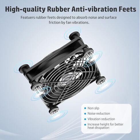 مروحة ELUTNEG 120 مم مع 3 سرعات تبديل 5 فولت مروحة USB محمولة 1500 دورة في الدقيقة تعمل بالطاقة USB مراوح تبريد للمنزل والمكتب ومروحة كمبيوتر للكمبيوتر اللوحي وجهاز استقبال التلفزيون وجهاز التوجيه DVR Playstation Computer in Kuwait